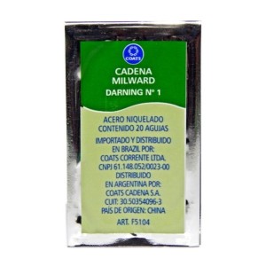 Agulha  nº 1 de mão c/20pçs coats