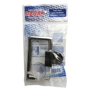 Porta papel higienico cromado c/1pç 142 daivak