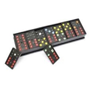 Domino c/28 pedras  plas. pto bola color ramires oziplay