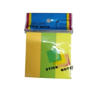 Bloco adesivo postit c/3 pçs c40368 76x76mm stick
