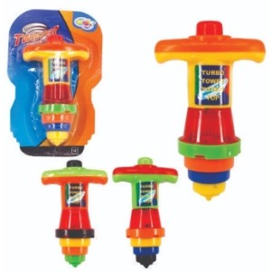 Brinquedo super pião c/luz e som wbu2401 wellmix c/1pc