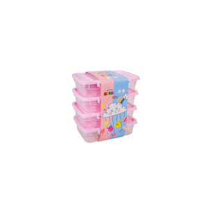 Kit pote c/4pçs retangular 460ml infantil 289if Giotto