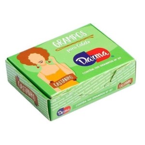 Grampo cabelo n.7 castanho  c/5cxs darma