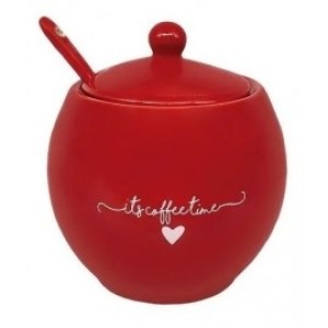 Açucareiro lamour vermelho c/1pç  350ml