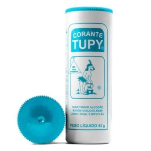 Tinta tupy azul turquesa 21 c/6pçs algodão tingir roupa