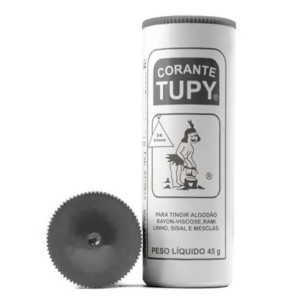 Tinta tupy cinza 34 c/6pçs algodão tingir roupa