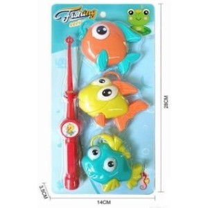 Brinquedo hora da pescaria c/4 pçs ms-4993 Mikitoy