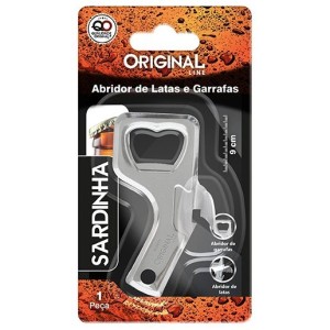 Abridor lata garrafa sardinha 9cm c/1pç  sl0273 original