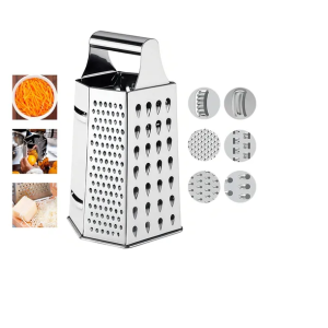 Ralador inox 6 faces 22,5cm c/1 pç sq-4840 SQ COM. 