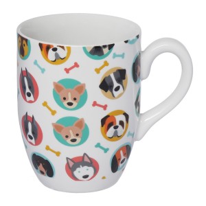 Caneca porcelana dogs 350ml Canc111