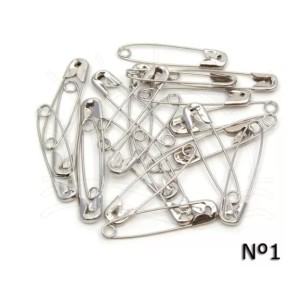 Alfinete segurança n.01 c/72 pçs  r.b. 0104