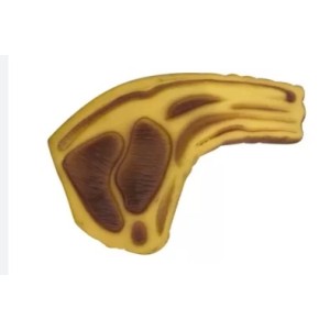 Brinquedo mordedor pet bife c/1 pç 123util