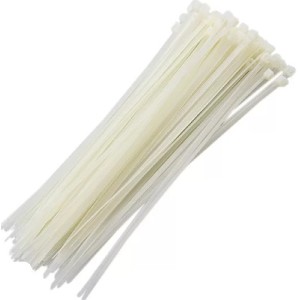 Abraçadeira 126-1 pacotec/100pçs  nylon branca 3.6mmx150mm