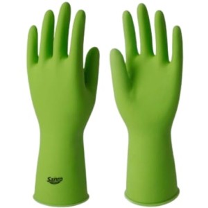 Luva sanro top verde grande latex c/1par