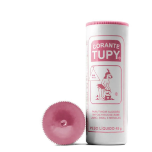 Tinta tupy rosa 09 c/6pçs algodão tingir roupa