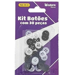 Kit botões c/30pçs sk-21 western