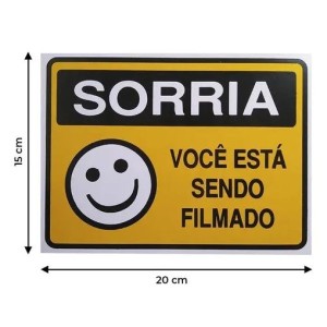 Placa sinalizacao pq. sorria 15x20 c/1 pç pacific