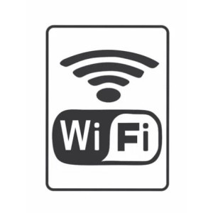 Placa sinalização pequena wi-fi 15x20 c/1pç pacific