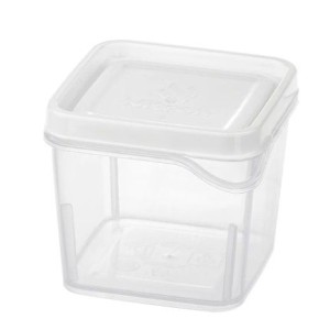 Pote plastico pp. quadrado 250ml c/tampa 319.012.001 c/1pç nitron