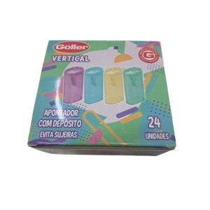 Apontador c/ deposito vertical 6633 c/24 pcs goller