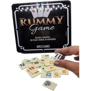 Jogo rummy 106 peças hoyle games tcr106kb