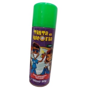 Tinta alegria verde p/ cabelo150m  80g c/1pç da alegria