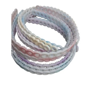 Tiara plástica colorida sortida pct pçs j8130